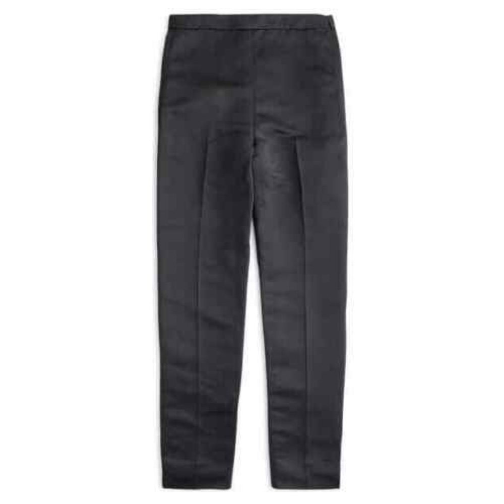 High-Rise Cigarette Pant in Satin